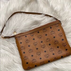 MCM Brown Monogram shoulder Bag